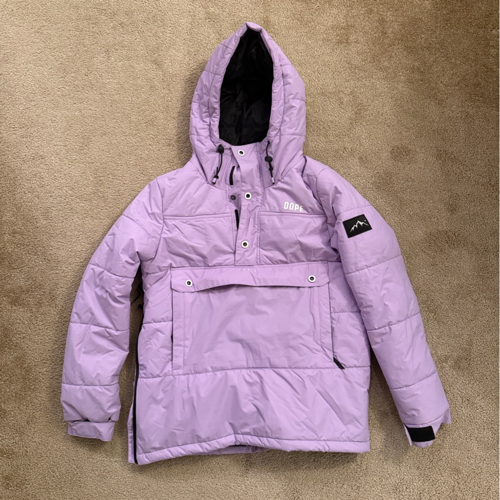 DOPE Snow Lavender Pullover Hooded Jacket